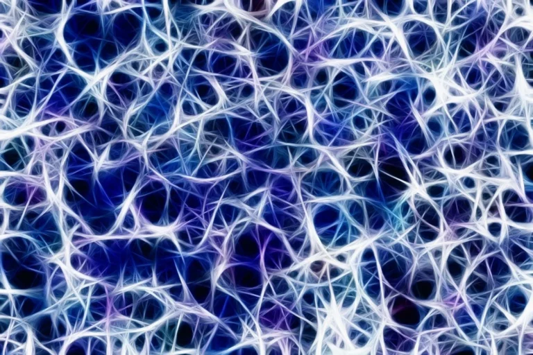 Illustration of a nerve network