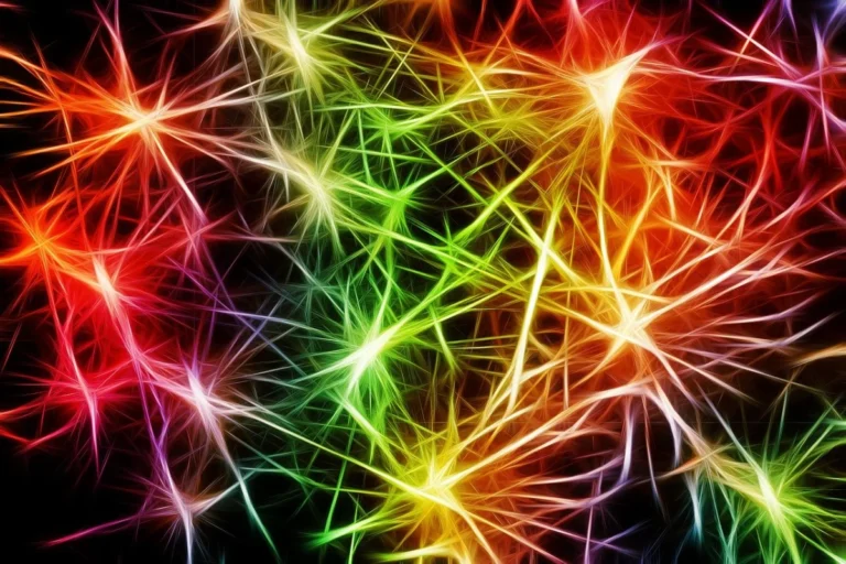 Illustration of neurons and nerve connections